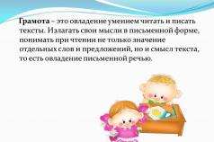 Master class for teachers “Features of constructing a GCD for preparing children of senior preschool age for learning to read and write” Compiled by a speech therapist teacher